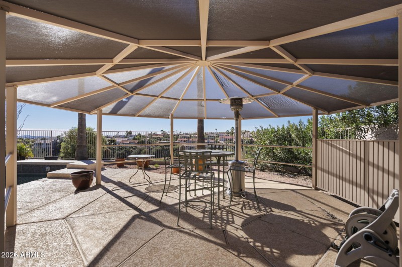 Extended covered patio