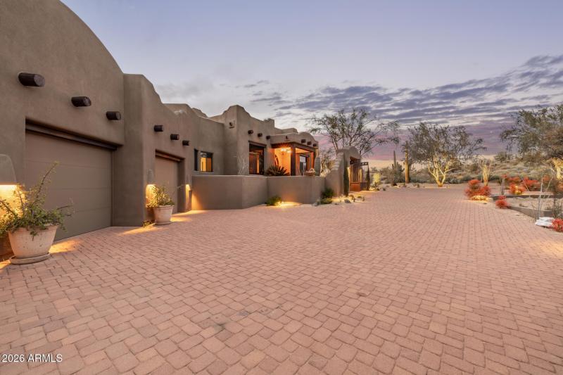 3 car garage with extra parking