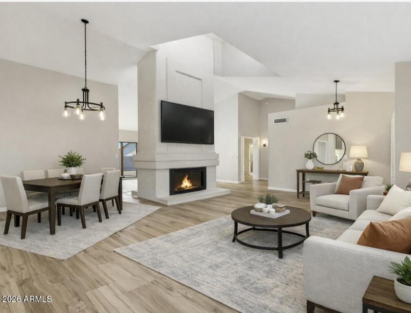 Greatroom with Steller Dining space