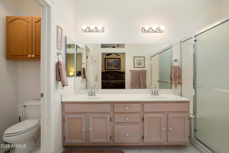 Primary Bathroom with Dual Sinks