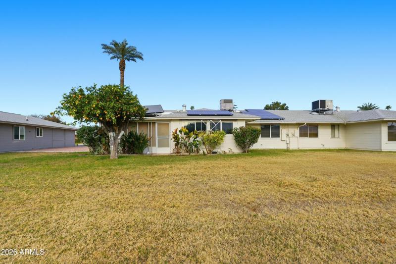 backyard/common area greenbelt view