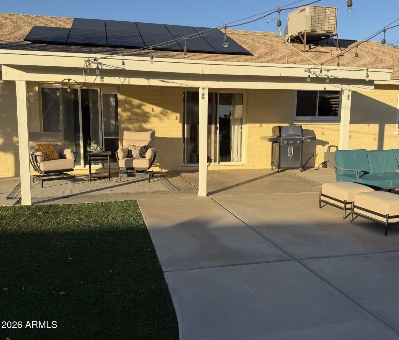 Backyard Patio Solar Panels