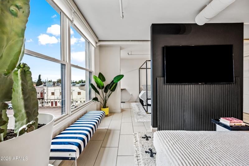 Huge windows to take in the views