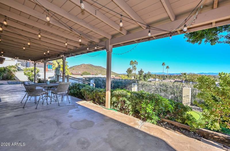 Covered Patio View
