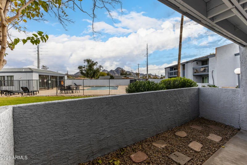 Patio with Pool Views