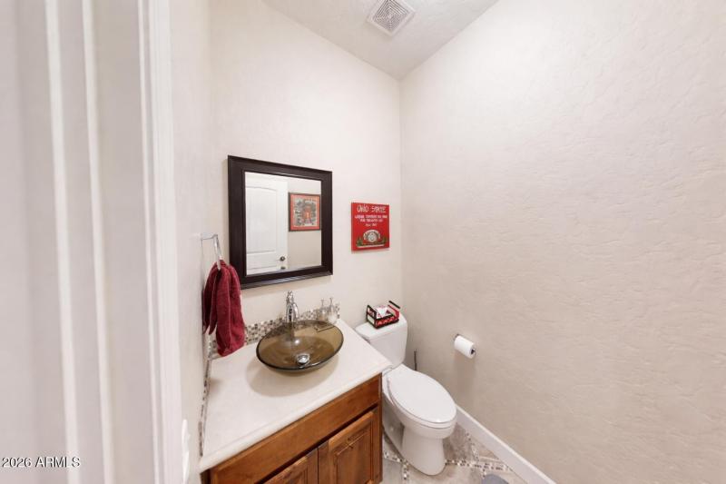 bathroom of entertainment room