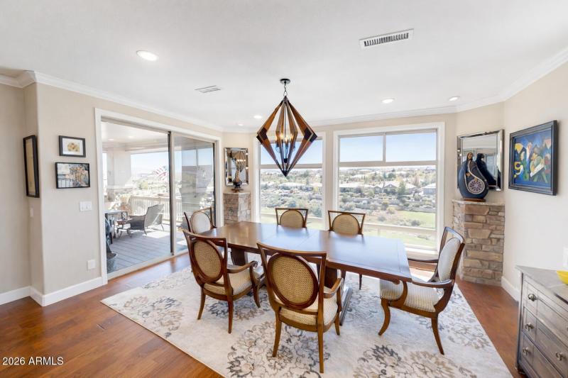 Dining area with scenic views