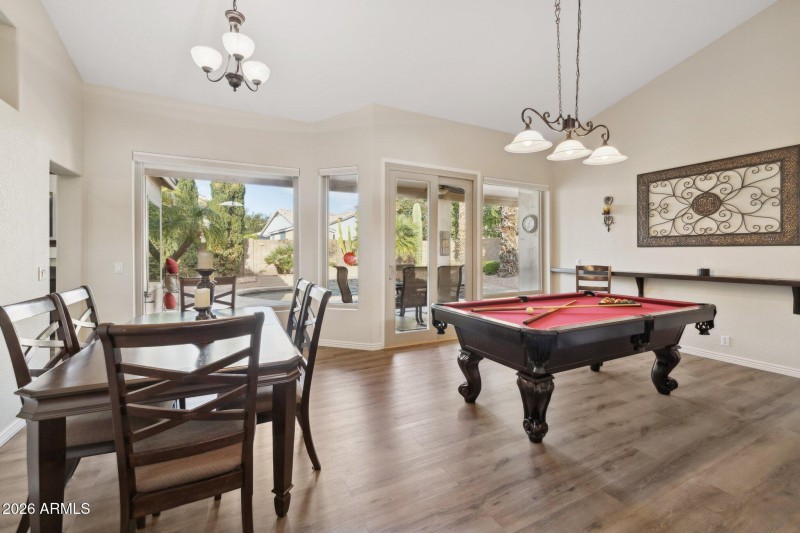 Great Room Flows to Back Patio