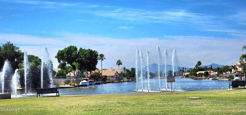 Garden Lakes water fall 5