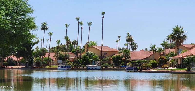Garden Lakes lake view from park