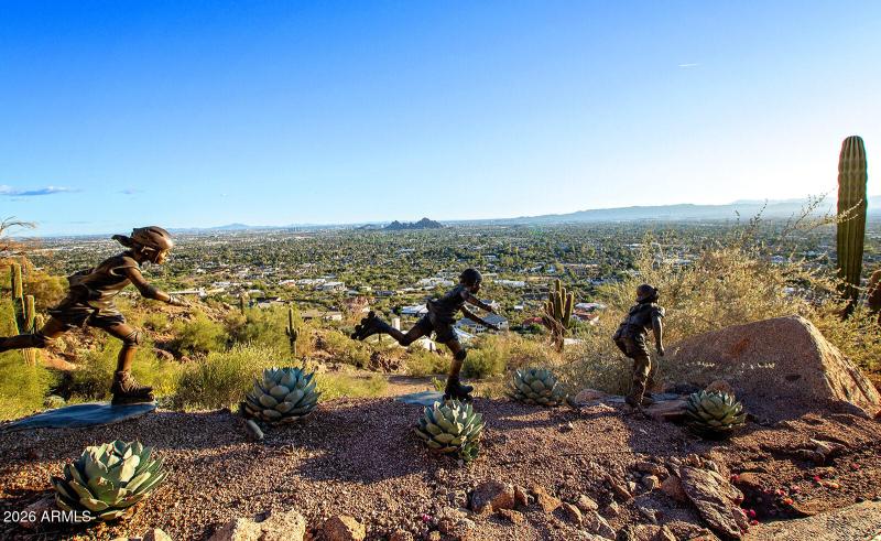 WHIMSICAL STATUES ON PROPERTY