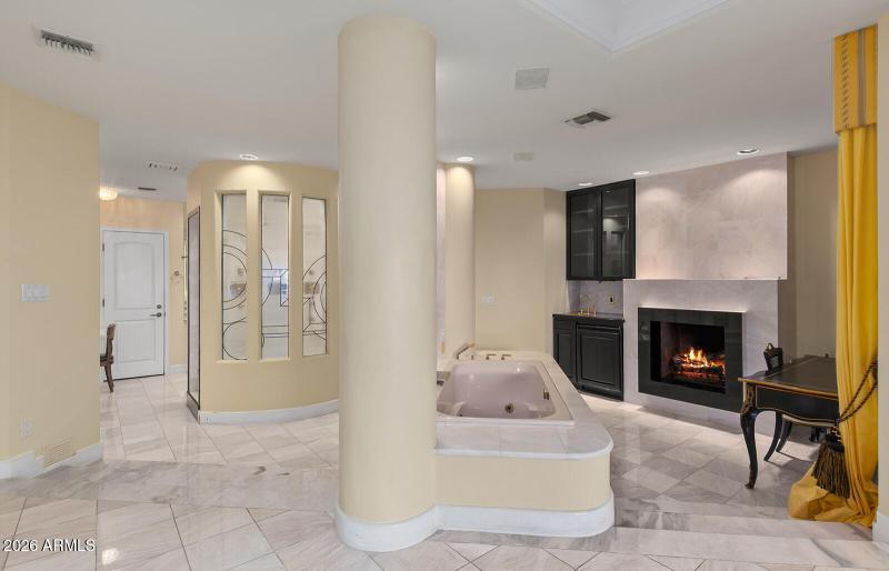 MASTER BATHROOM HAS FIREPLACE