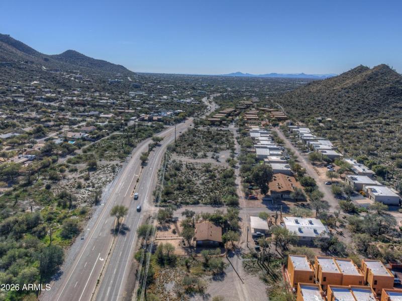 Aerial looking south