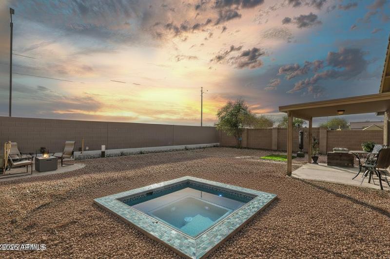 Backyard with Spa Virtual