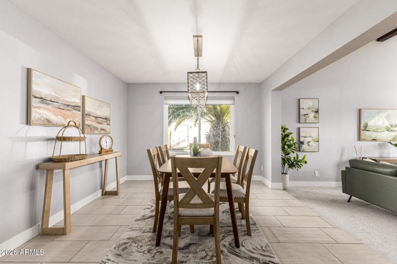 Dining to Living View