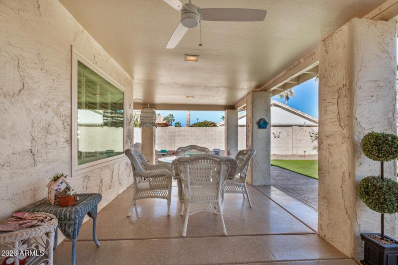 Back Patio Coated w/ Epoxy