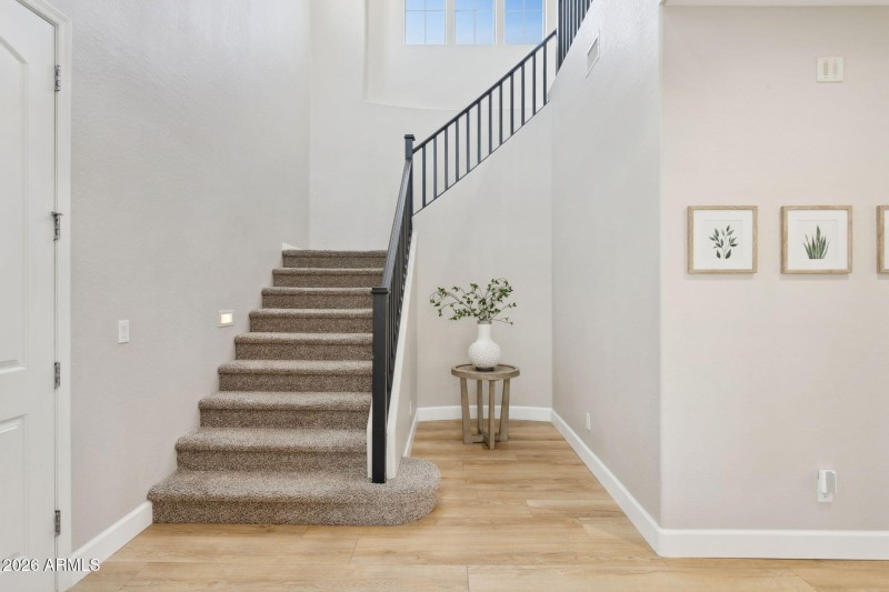Foyer with grand entry