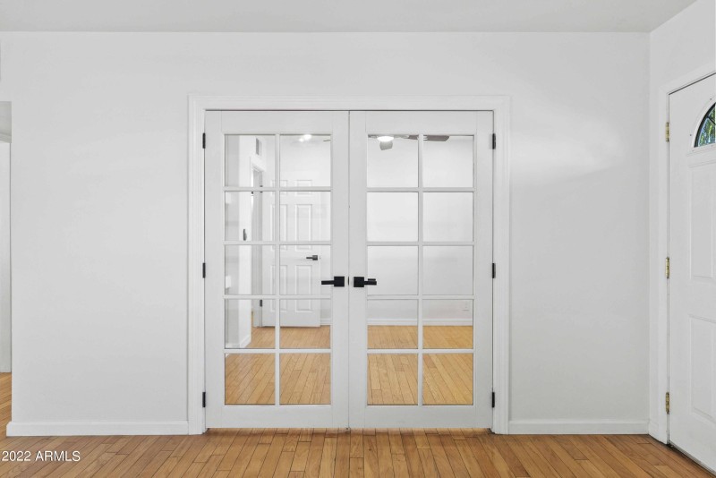 Office or Bed 3 French Door Entry