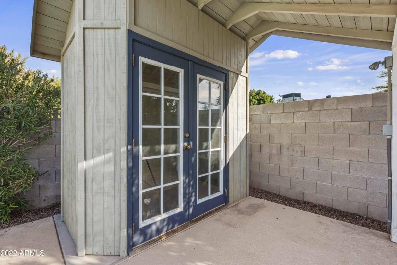 Outside Pool Shed & Storage
