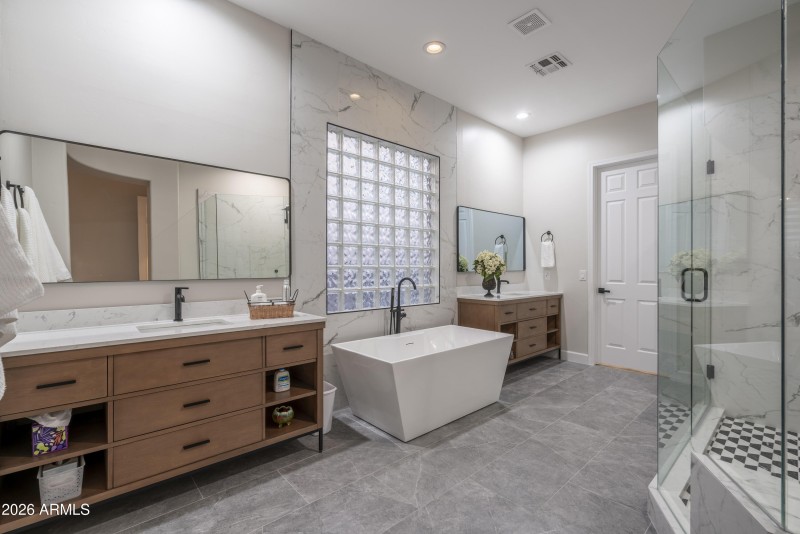Primary Bathroom with Soaking Tub