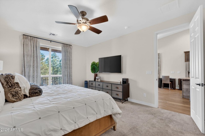 Primary suite with balcony