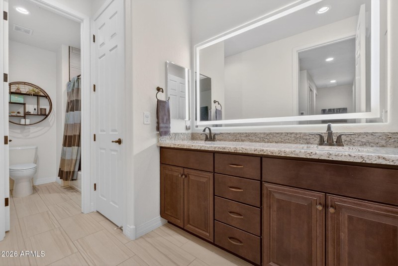 Bathroom on lower level