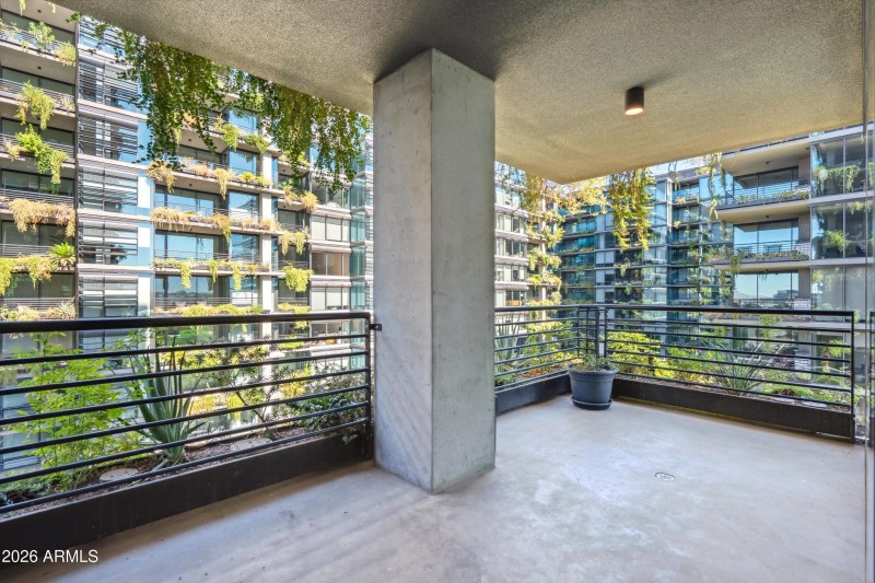 Corner Patio with Promenade Views