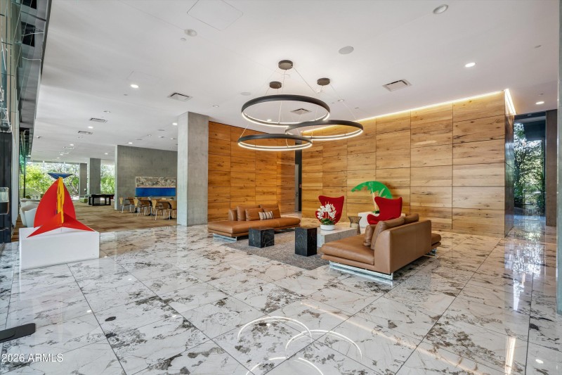 Elegant Lobby with High-tech Security