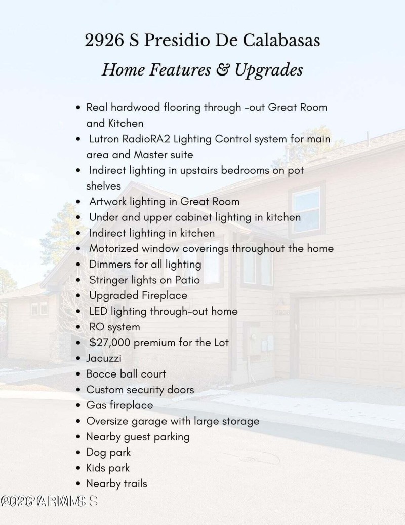 Home Features and Upgrades