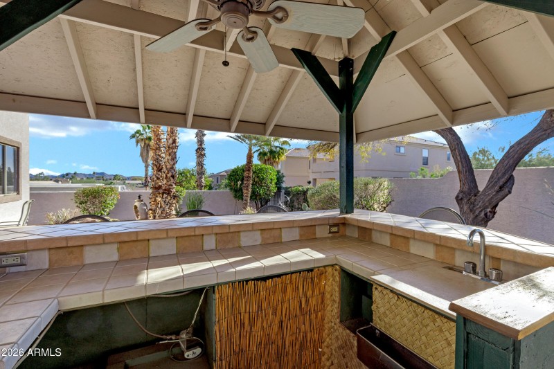 Enjoy entertaining in this Tiki hut