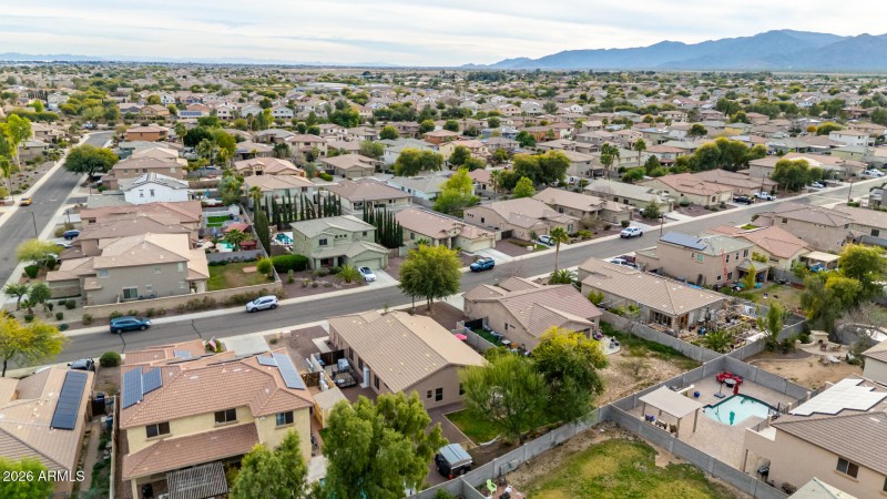 Neighborhood drone image