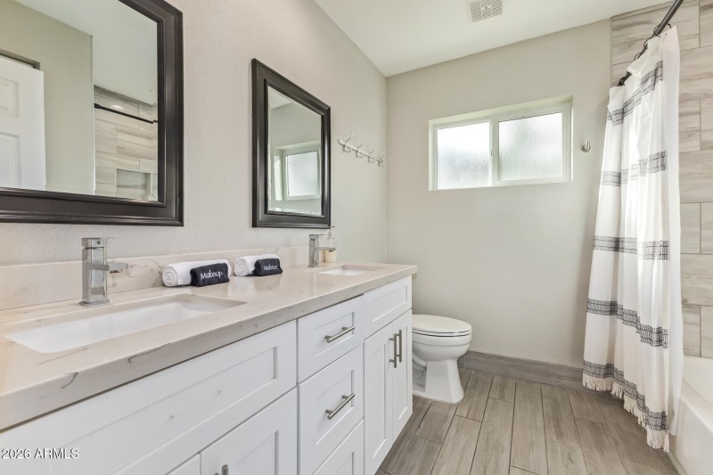 Updated guest bathroom