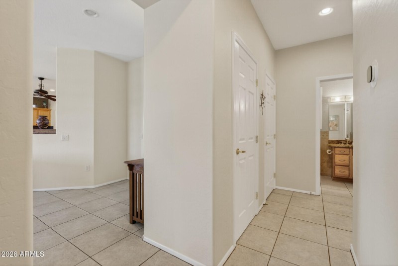 Hall to Bedrooms and Baths