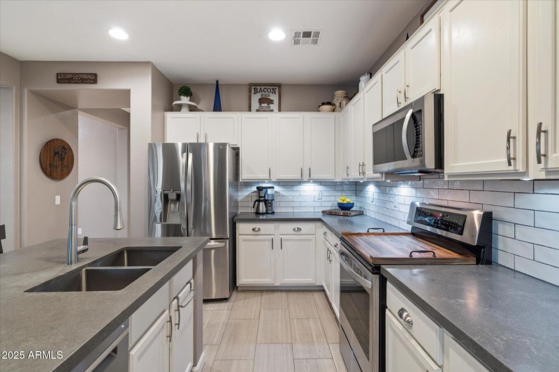 Modern Kitchen with Subway Tile