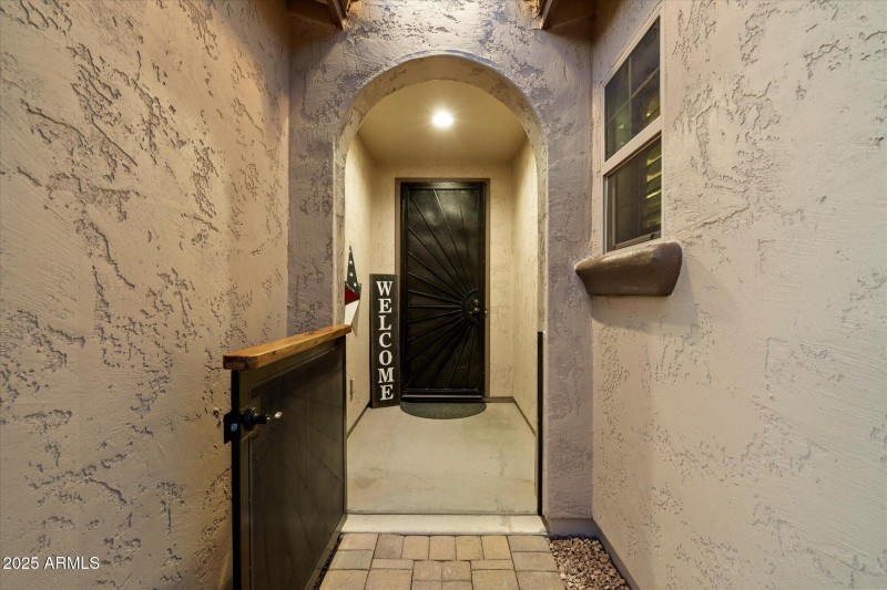 Private Gated Entryway