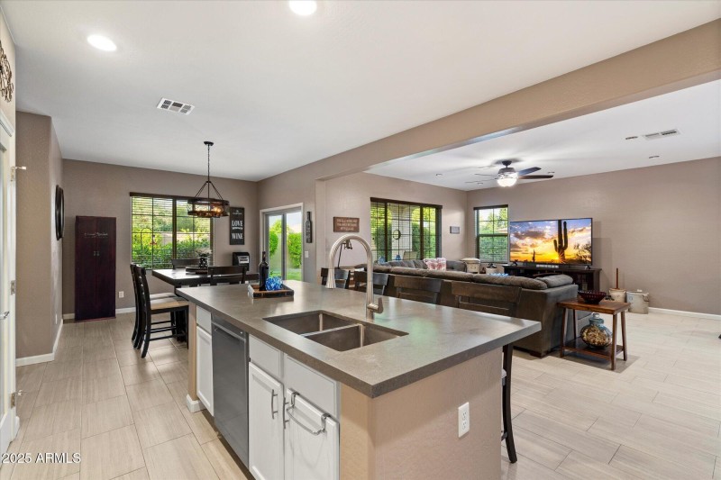 Modern Kitchen with Bar Seating