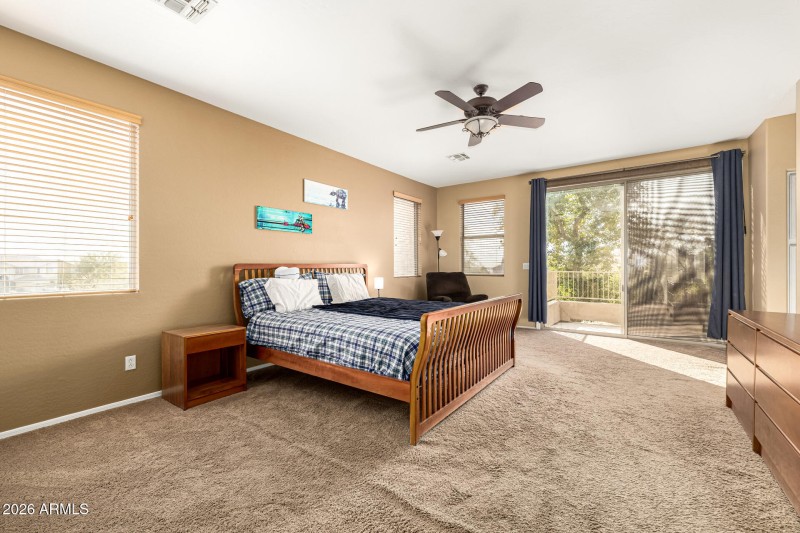 Upstairs master suite