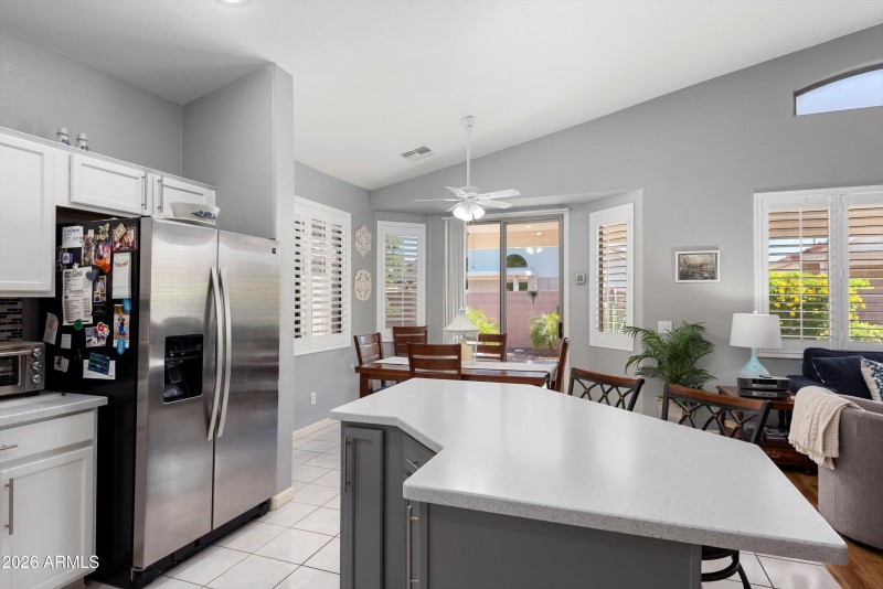 Kitchen View to Dining Room