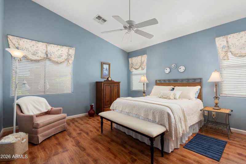 The Spacious Primary Bedroom!