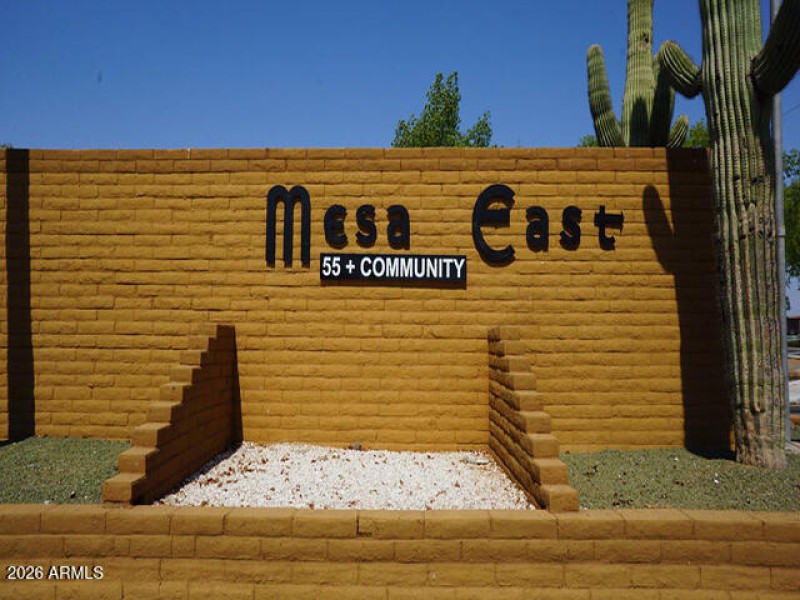 Mesa East Sign
