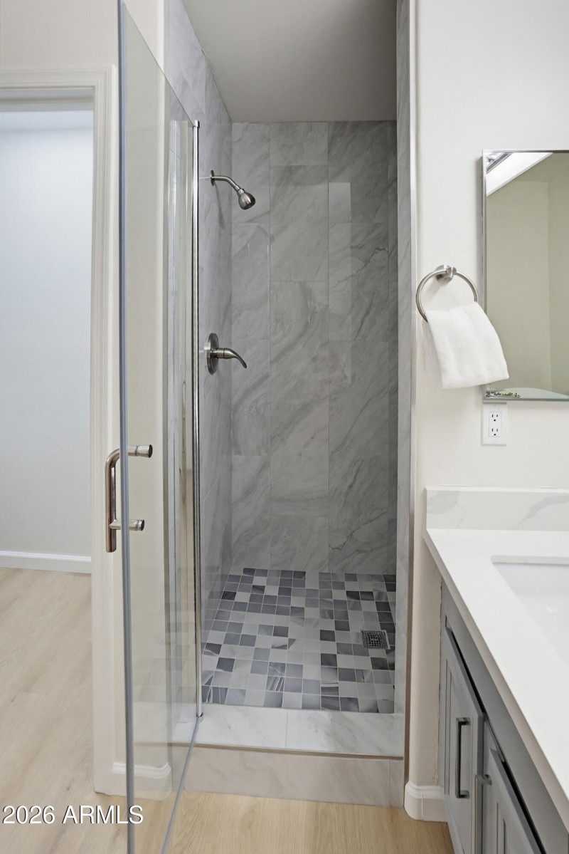 New Tiled Walk-in Shower