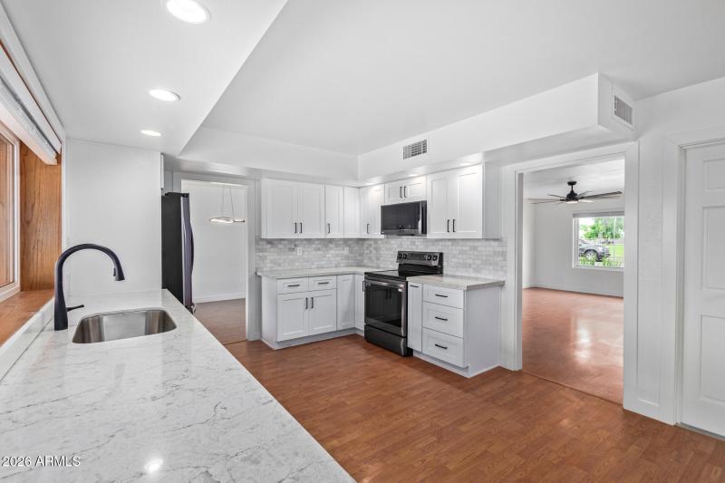 Kitchen with smart appliances