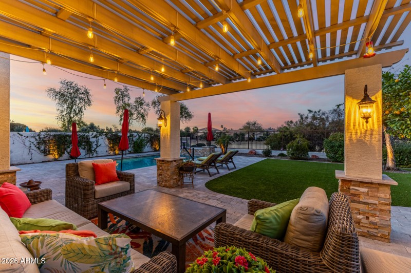 Pergola Sitting Area