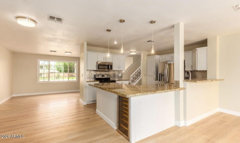 Open concept kitchen