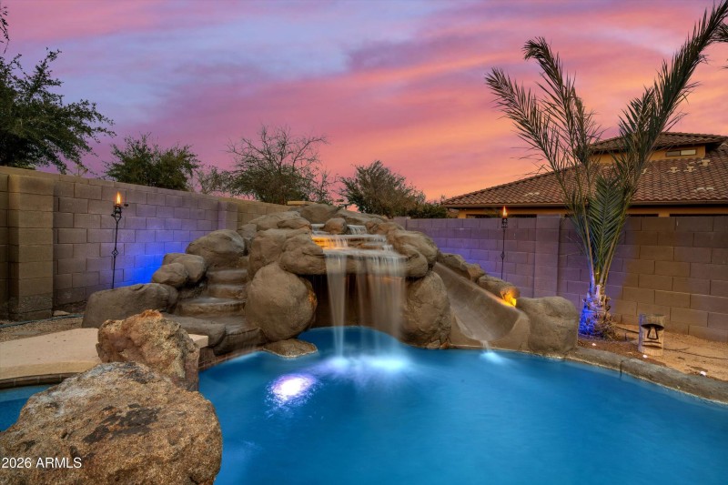 81-Backyard Twilight Photo