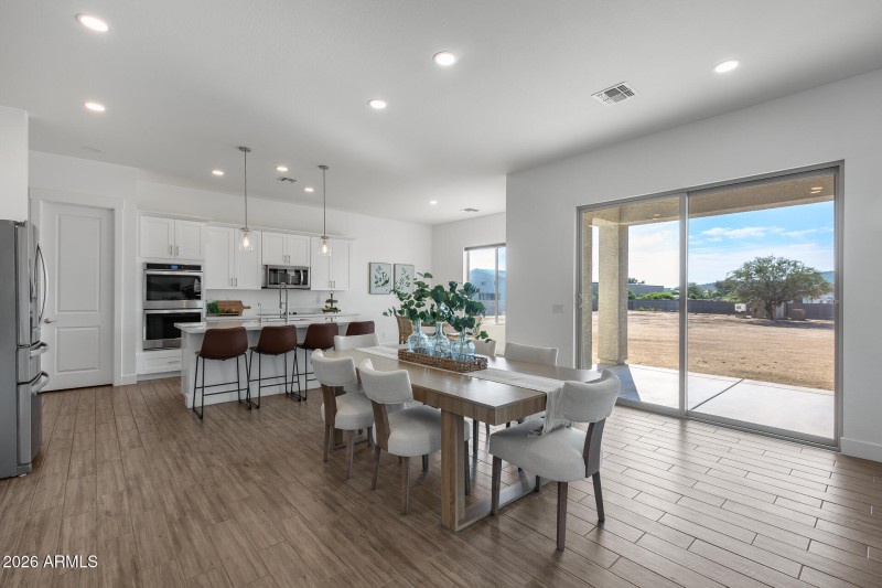 Dining in great room