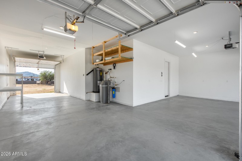 4 car garage with pull through