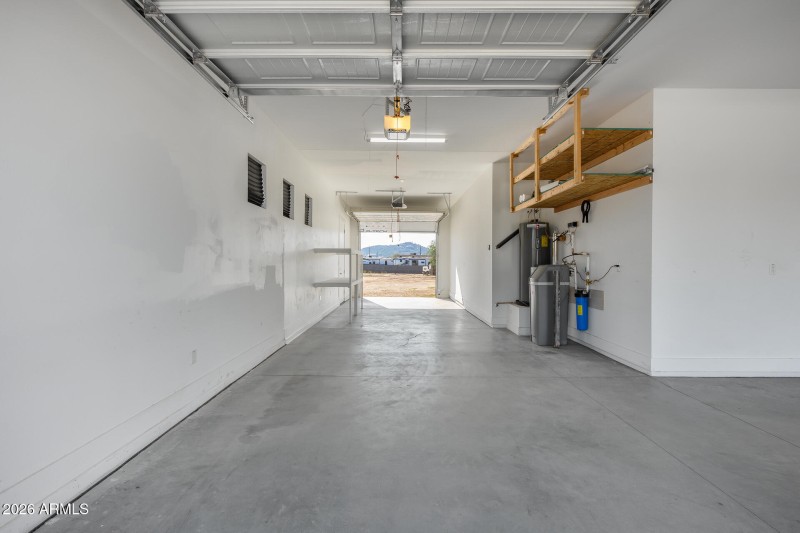 4 car garage with pull through