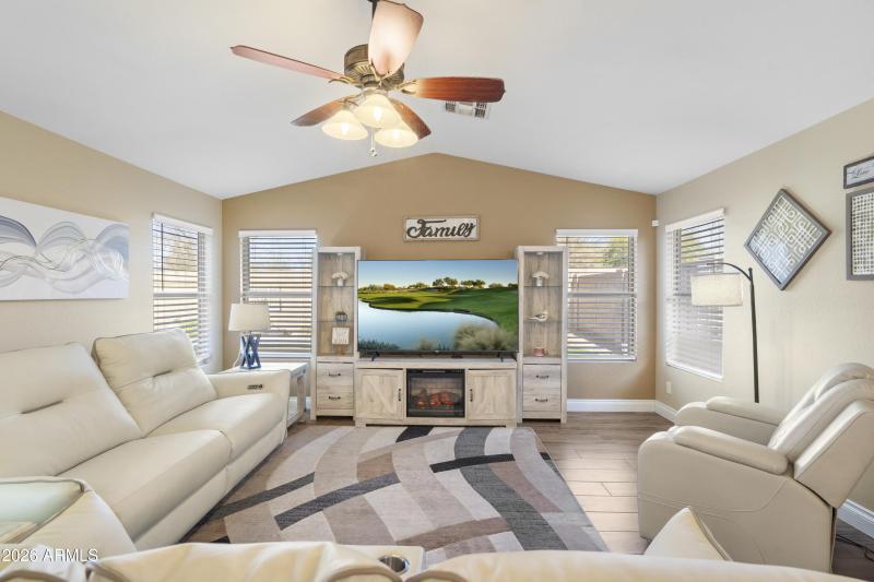 MODERN AND UPDATED FAMILY ROOM