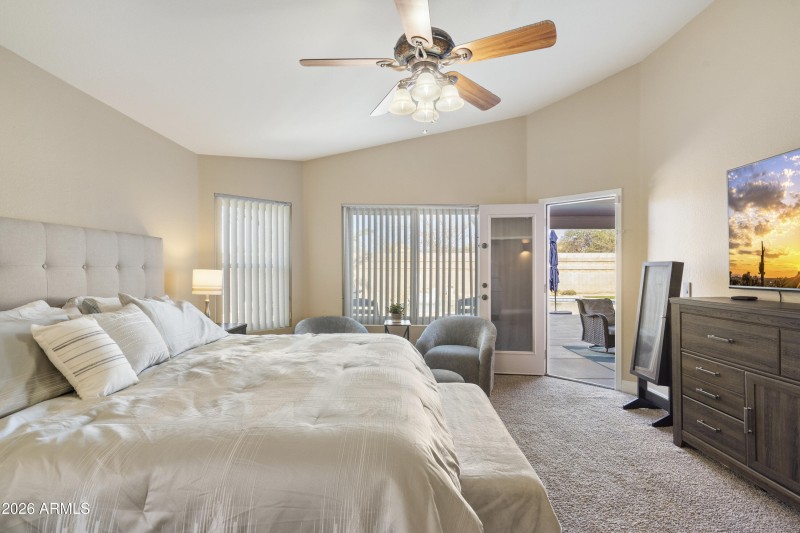 POOL & PATIO ADJOINING PRIMARY BEDROOM